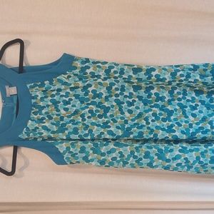 EUC, Ann Taylor Sleeveless Dress, Size 8 Petite, Polka Dot